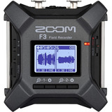 Gravador De Campo Profissional De 32 Bits Zoom F3 Preto