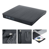 Gravador De Dvd Leitor De Cd Externo Usb 3 0 Gravador Tipo C Cor Preta