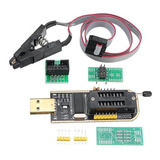 Gravador De Eeprom Ch341a Flash Spi Bios Pinça Clip Soic8