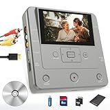 Gravador De VHS Para DVD- Conversor De VHS Para DVD- Converte VHS- VCR- Filmadora Para DVD- USB- Cartão SD- Smartphone WiFi Para DVDs- USB- SD- HDD Copy-Vem Com Cabo AV E 10 DVD-R-