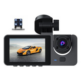 Gravador De Vídeo De Carro 3 Em 1 1080p 3 Câmeras Car Dvr Da