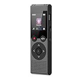 Gravador De Voz Digital De 128 GB Ditafone Dispositivo De Gravação Equipamento De Gravação De áudio Gravador De Som Com Microfone Portátil Mini Dispositivos De Gravação QIUOIO