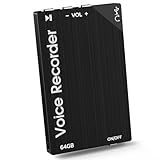 Gravador De Voz Digital De 64 GB Com Função De Gravação De 750 Horas De MP3 Para Trabalho E Reuniões Gravador De áudio De Entrevistas Com Reprodução De Ditafone Portátil