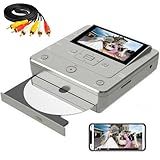Gravador E Conversor De VHS Para DVD - Converta Fitas Analógicas-filmadoras Para DVD- USB- SD - App De Transferência De Telefone Sem Fio - HDMI 1080p - Gravação De TV - Inclui Cabo AV - 10 Discos