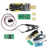 Gravador Eprom CH341A Kit De Programador USB Com Sop8 Clip EEPROM BIOS Flasher SPI Flash Programmer Kit Para Série 24x E 25x