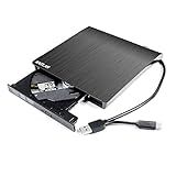 Gravador Externo De DVD CD Player USB 3 0 USB C Optical Drive Para Lenovo Legion Y Y530 740 Y740 530 Y540 540 7000 Y545 545 520 730 620 Laptop De Jogos 2 Em 1 Portátil 8X DVD R RW DL CD RW Gravador