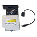 Gravador Leitor Cd Dvd Externo Usb Portátil P Pc E Notebook