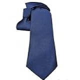 Gravata Azul Marinho Trabalhada Kit C 4 Unidades