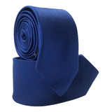Gravata Semi Slim Azul Royal Lisa Padrinhos Noivos