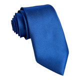 Gravata Slim Azul Royal Trabalhada Congressos E Eventos