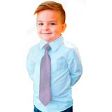 Gravata Slim Infantil No Pronto Casamento Aniversário Lilás