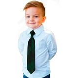 Gravata Slim Infantil Nó Pronto Casamento Aniversário Verdes Cor Verde