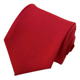Gravata Slim Vermelha Social Trabalhada Detalhada
