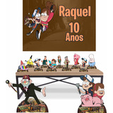 Gravity Falls Kit Display 8 Mesa 2 De Chão Painel Festa