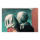 Gravura Foto Para Quadro René Magritte 40cmx60cm Les Amants