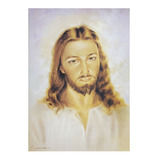 Gravura Para Quadro Pôster Jesus Cristo Texturizada 49x68cm