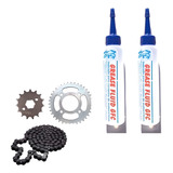 Graxa Gel Corrente Moto Gfc Não Sai Com Água Sintética Kit 2