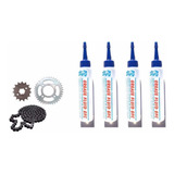 Graxa Gel Corrente Moto Gfc Não Sai Com Água Sintética Kit 4