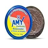 Graxa Para Sapato Marrom Restaurador Profissional Amy 140g