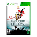 Great Battles Medieval História Xbox 360 Físico Original