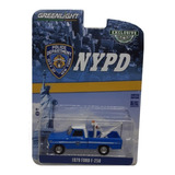 Greenlight 1979 Ford F 250 Grua Nypd Policia Nova York 1 64 Cor Azul