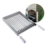 Grelha Argentina Tamanho 60x40 Cm Abas De Inox Para Churras