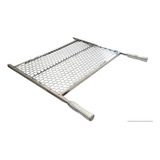 Grelha Churrasco Tela Moeda 60x40 Inox E Cabo Aluminio