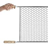 Grelha Churrasqueira 50x50cm Chapa Perfurada Inox Moeda 