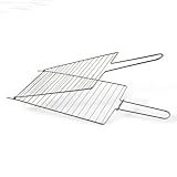 Grelha Churrasqueira Churrasco Dupla Reta Para Peixe Carne Frango Grelhados