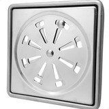 Grelha De Drenagem Dona D Cor Ralo De Banheiro E Porta Ralo Porta Grelha 10cm Suporte Ralo Cor Prata inox Acabamento Brilhoso
