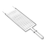 Grelha Grelhar Peixe Churrasqueira Inox 31x19cm Tramontina
