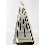 Grelha Linear Infinity Perfurada 1 M X 6 Cm inox 304