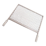 Grelha Moeda De Inox 430 Tamanho 50x30 Cm Para Churrasqueira