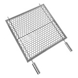 Grelha Moeda Em Inox Para Churrasco 70x50cm