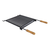 Grelha Para Churrasco Esmaltada Larga 50cm Parrilla Coletor