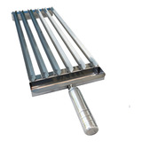 Grelha Para Churrasco Inox Modelo Argentina Coletor Gordura