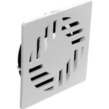 Grelha Ralo Dengue mal Cheiro Quadrada Plastico 100mm Branco