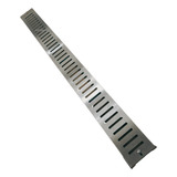 Grelha Ralo Linear Abre Fecha 10x100 Inox 304 Com Suporte