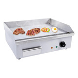 Grill Aço Inox Chapa Lanche 2600w 220v Profissional Elétrica
