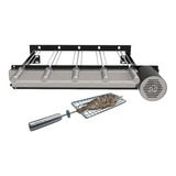 Grill Ajustável Black Com Motor Giratório 5 Espeto Grelha Cor Black Motor Direito Voltagem Chave Seletora 127v 220v