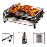 Grill Churrasqueira A Gas Portatil Com Mangueira 