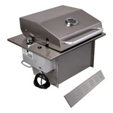 Grill Churrasqueira De Embutir Little Gás Com Tampa Glp