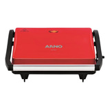Grill Compact Uno 760w C Placas Anti Aderentes Vermelho 220v Arno
