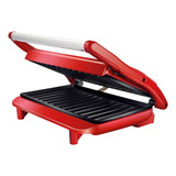 Grill E Sanduicheira Panini Pgr155 Antiaderente Lenoxx 220v Cor Vermelho