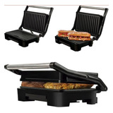 Grill Elétrico Mallory Asteria Compact Preto Inox 127v