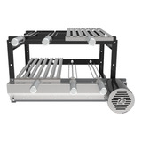 Grill Giratório Tradicional Black 4 2 Grelhas Argentinas