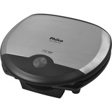 Grill Large Antiaderente Placas Onduladas Inox Philco 110v