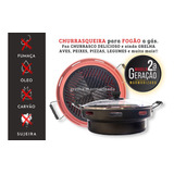 Grill Oriental 2 Geração Grelha Marmorizada Sem fumaça