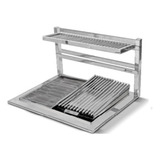 Grill Pratique Slim Med Ate 100 X 50cm Inox 304 Jx Metais
