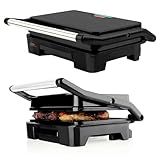 Grill Sanduicheira ChefPro Mallory 900w Black Inox Antiaderente C Coletor Gordura
